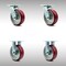 Service Caster 6 Inch SS Poly on Aluminum Caster Set with Roller Bearings 2 Swivel 2 Rigid SCC SCC-SS30S620-PAR-2-R-2 - alternate 1